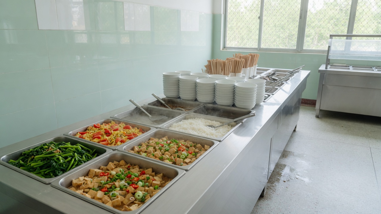 学校食堂出餐保温线