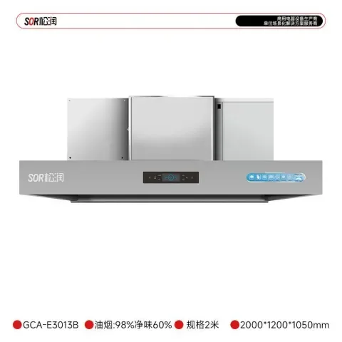 油烟净化一体机2米烟较多炒炉 GCA-E3013B