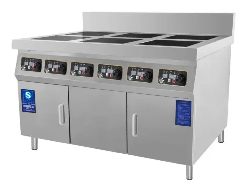 柜式六眼电磁煲仔炉3.5kw*6 GCT-N5104A