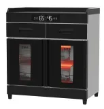 双门配餐茶水柜0.85米双门双抽210L数显款 SCT-H4113A