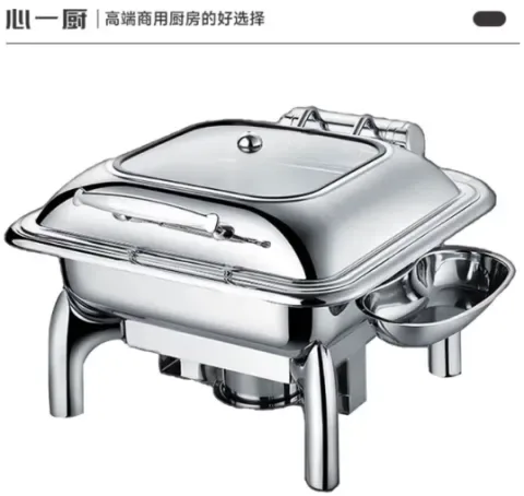 高脚长方形可视自助餐炉 X101