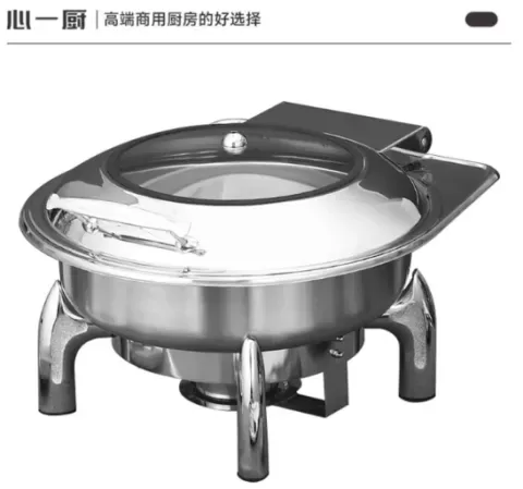 高脚圆形可视自助餐炉 X103
