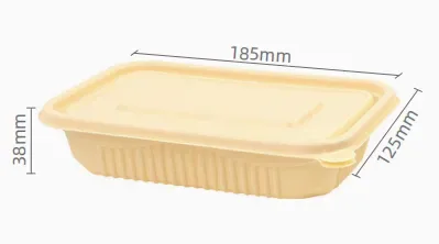 可降解玉米淀粉饭盒餐盒（ 500个） X4021-A